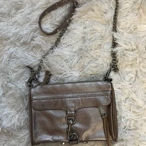 Rebecca minkoff metallic mini mac crossbody